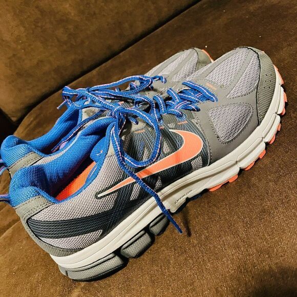 Mint Condition Nike Air Zoom Pegasus 28 Trail Womens 9.5 UIS 41 EUR Blue Orange - Picture 7 of 15